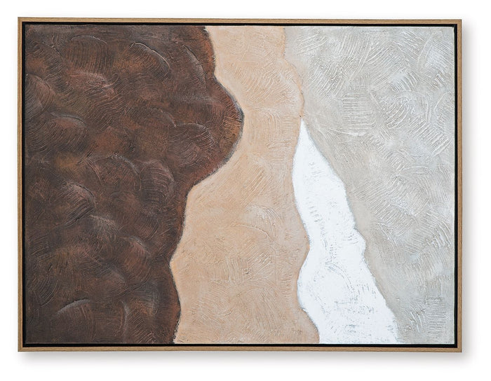 Fanthorne - Wall Art - Tan / Brown / White - view 7