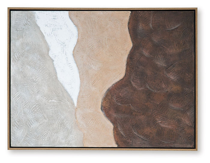 Fanthorne - Wall Art - Tan / Brown / White - view 8