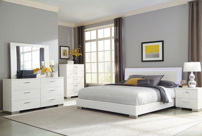 Felicity - Dresser Mirror - White High Gloss