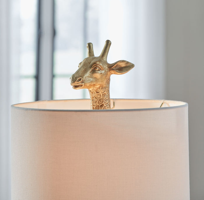 Ferrison - Gold Finish - Poly Table Lamp by Signature Design by Ashley® | Bel Furniture