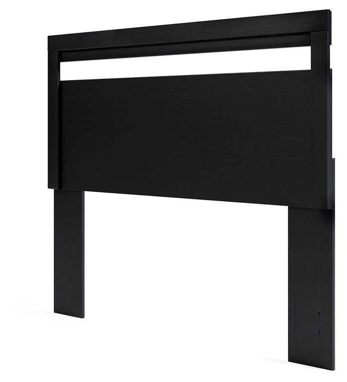 Finch Queen Panel Headboard Black