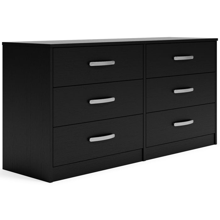 Finch - Black - Six Drawer Dresser - 29'' Height by Signature Design by Ashley® | Bel Furniture