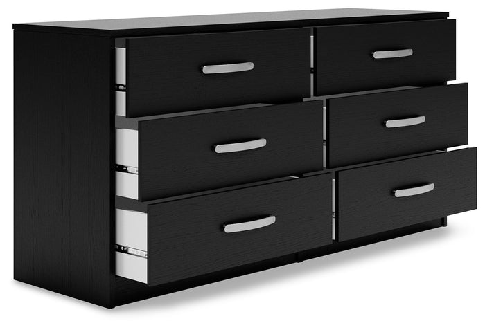 Finch - Six Drawer Dresser - 29'' Height - Black - view 3