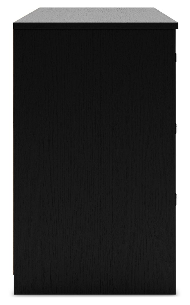 Finch - Six Drawer Dresser - 29'' Height - Black - view 6