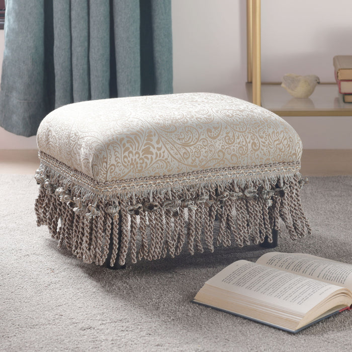 Fiona - Handcrafted Accent Footstool Ottoman - view 2