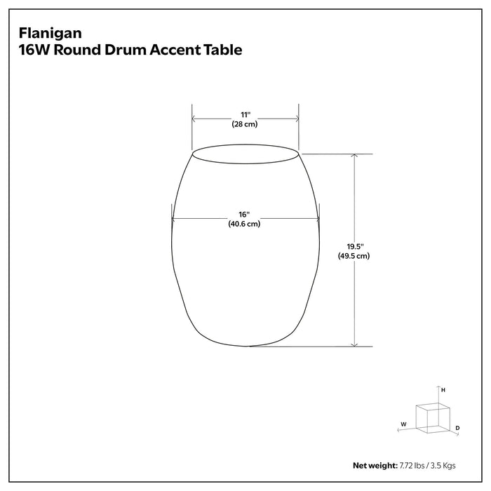 Flanigan - Hand Crafted Metal Accent Table - view 8