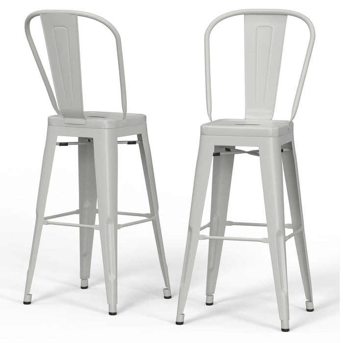 Fletcher - Handcrafted Metal Stool (Set of 2) - view 2