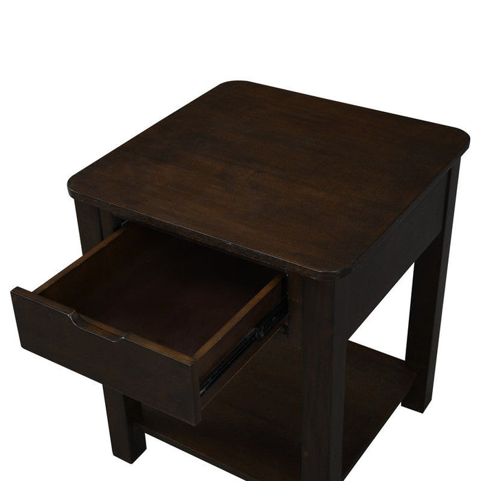 Flora - End Table With Drawer by Lilola Home | Bel Furniture