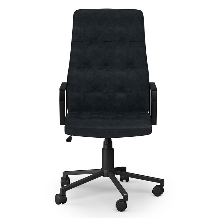 Foley - Swivel Office Chair - Distressed Blue - view 4