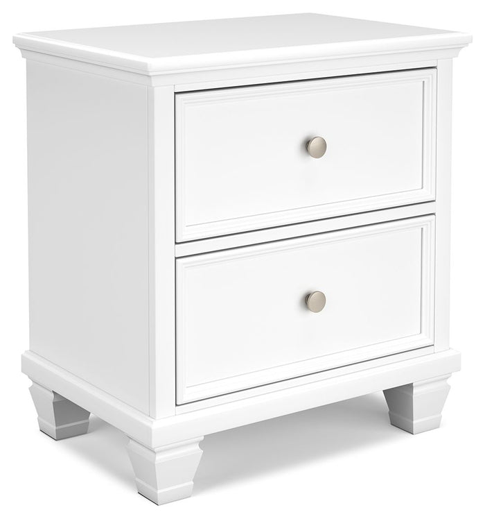 Fortman - White - Two Drawer Night Stand by Signature Design by Ashley® | Bel Furniture