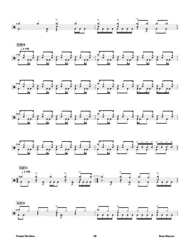 Printed Drum Book, Digital Drum Book