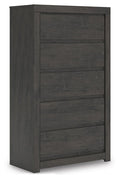 Fraluna - Charcoal - Five Drawer Chest by Signature Design by Ashley® | Bel Furniture