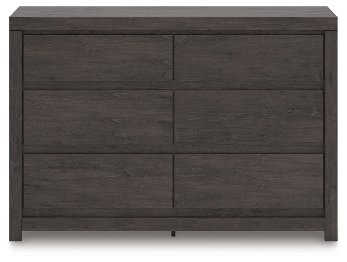 Fraluna - Charcoal - Six Drawer Dresser by Signature Design by Ashley® | Bel Furniture