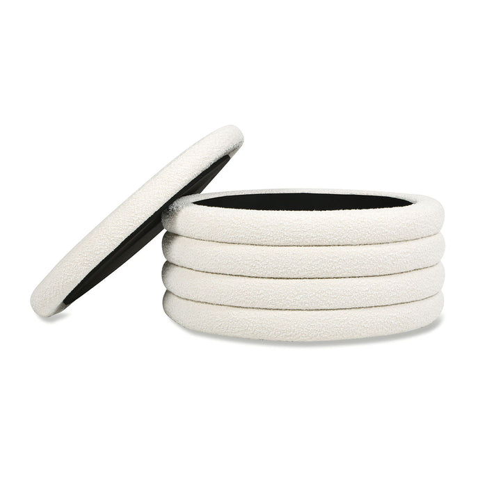 Fuji - Oversized Round Storage Ottoman - view 6