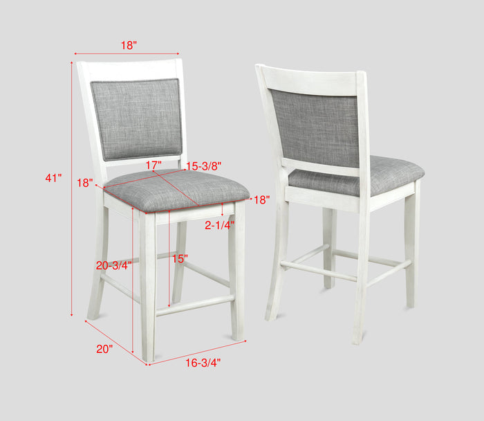 Fulton Counter Height Chair White