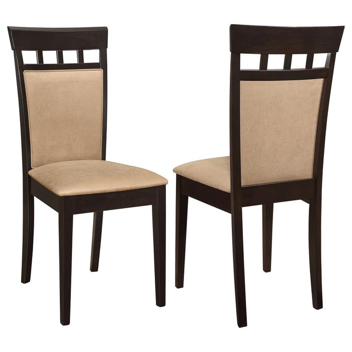Gabriel Closed Back Side Chairs (Set of 2) Cappuccino