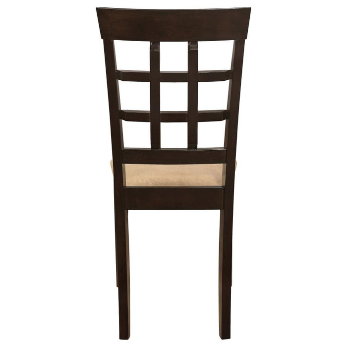 Gabriel - Lattice Back Side Chairs (Set of 2) - Cappuccino