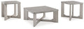 Garnilly - Whitewash - Occasional Table Set (Set of 3) by Signature Design by Ashley® | Bel Furniture