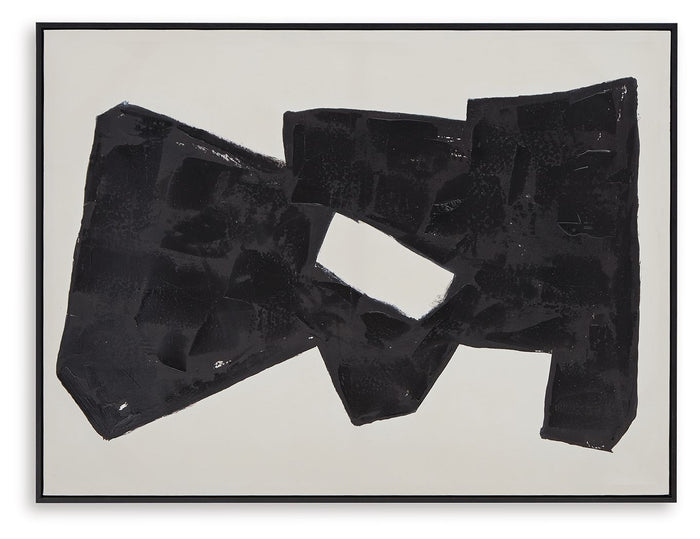 Garviery - Black / Cream - Wall Art by Signature Design by Ashley® | Bel Furniture