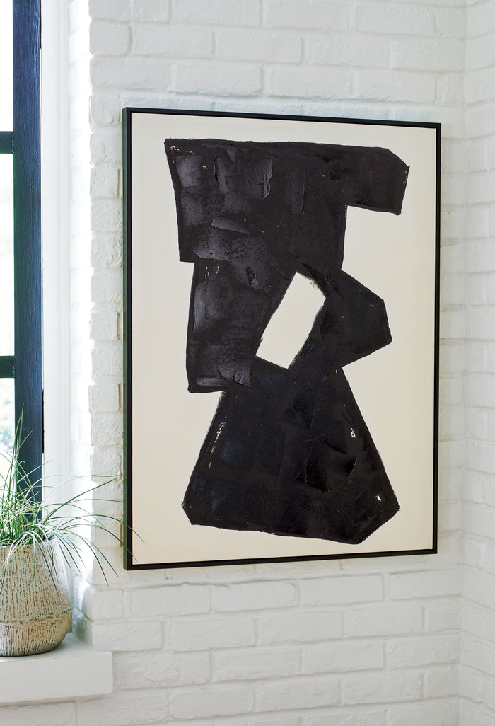 Garviery - Black / Cream - Wall Art by Signature Design by Ashley® | Bel Furniture