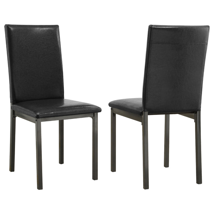 Garza - Upholstered Dining Side Chairs (Set of 2) - Black