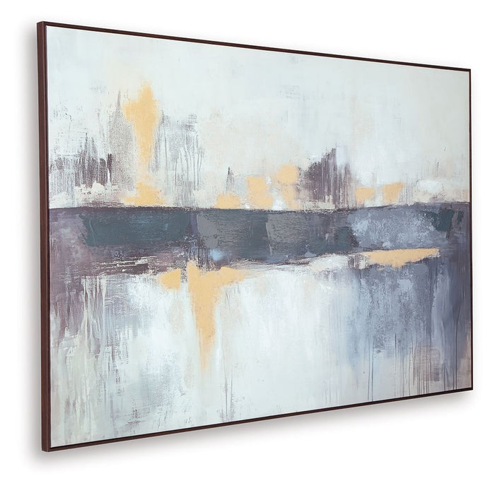 Gatesford - Wall Art - Blue / White / Tan - view 7