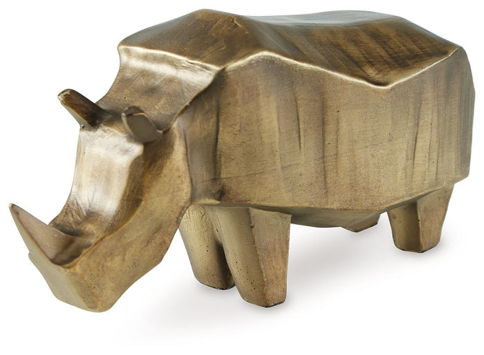 Gentwell - Antique Gold Finish - Sculpture by Signature Design by Ashley® | Bel Furniture