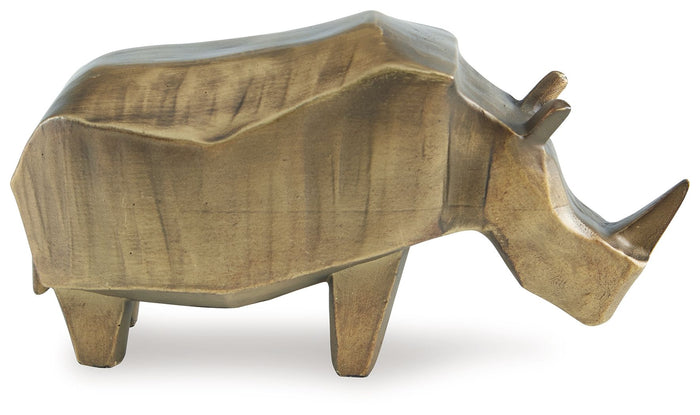 Gentwell - Antique Gold Finish - Sculpture by Signature Design by Ashley® | Bel Furniture