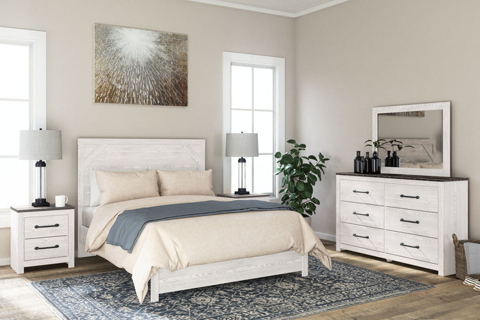 Gerridan - White / Gray - Two Drawer Night Stand by Signature Design by Ashley® | Bel Furniture