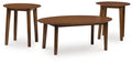 Gordonay - Brown - Occasional Table Set (Set of 3) by Signature Design by Ashley® | Bel Furniture