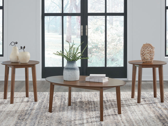 Gordonay - Brown - Occasional Table Set (Set of 3) by Signature Design by Ashley® | Bel Furniture