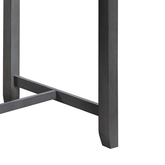 Graham - Small Space Counter Height Dining Table With USB Charging Ports And Shelves - view 4