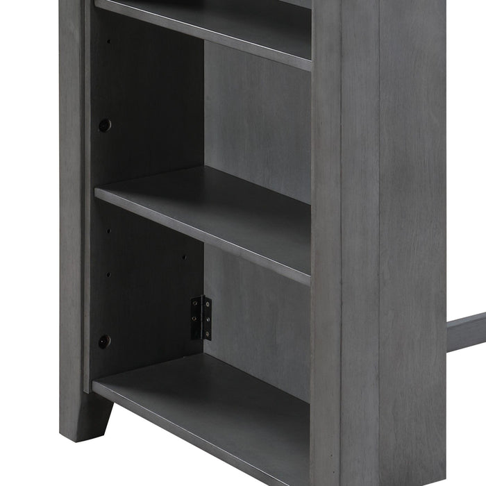 Graham - Small Space Counter Height Dining Table With USB Charging Ports And Shelves by Lilola Home | Bel Furniture
