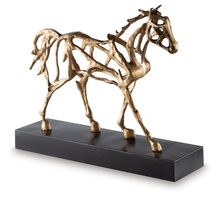 Grainville - Antique Gold Finish - Sculpture by Signature Design by Ashley® | Bel Furniture