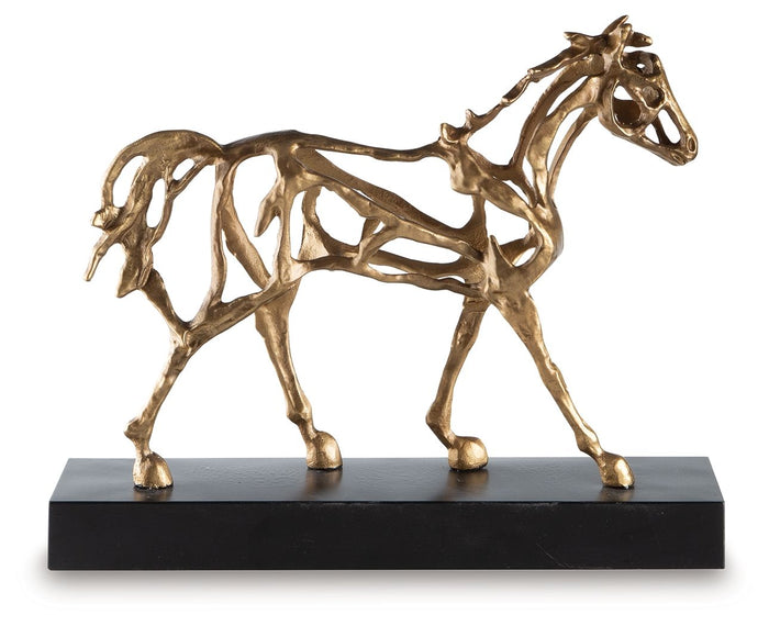 Grainville - Antique Gold Finish - Sculpture by Signature Design by Ashley® | Bel Furniture