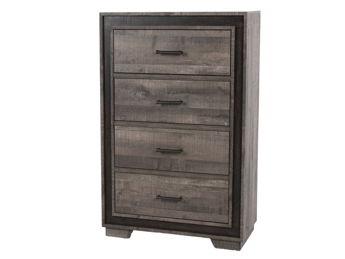Gray 4 Drawer Chest