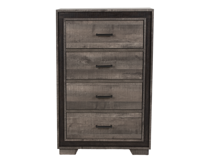 Gray 4 Drawer Chest