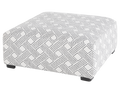 Patterned ottoman on a white background