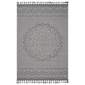 Guros - 4' X 6' Medallion Indoor / Outdoor Area Rug - Gray / White by Naar Rug | Bel Furniture