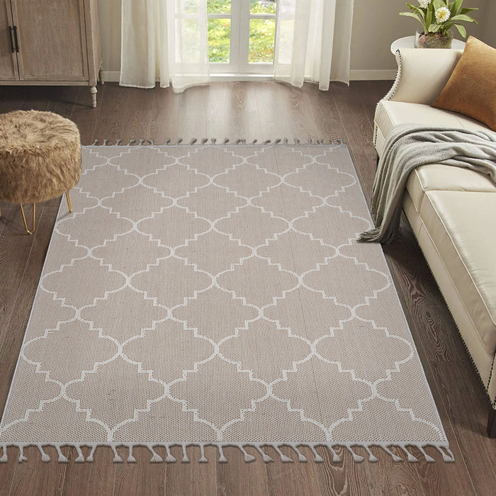 Guros - 8' X 10' Trellis Indoor / Outdoor Area Rug - Ivory - view 6