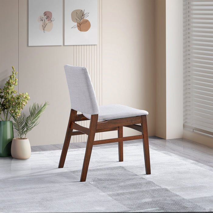 Gusto - Dining Chair (Set of 2) - Brown / Light Gray by Ashcroft Furniture | Bel Furniture