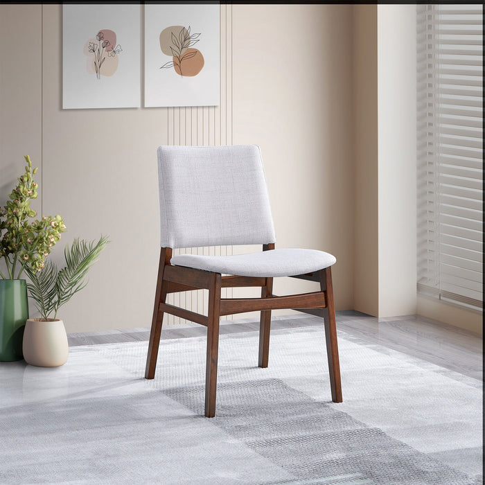 Gusto - Dining Chair (Set of 2) - Brown / Light Gray by Ashcroft Furniture | Bel Furniture