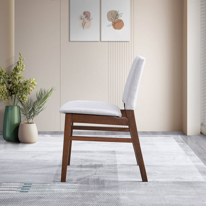 Gusto - Dining Chair (Set of 2) - Brown / Light Gray by Ashcroft Furniture | Bel Furniture