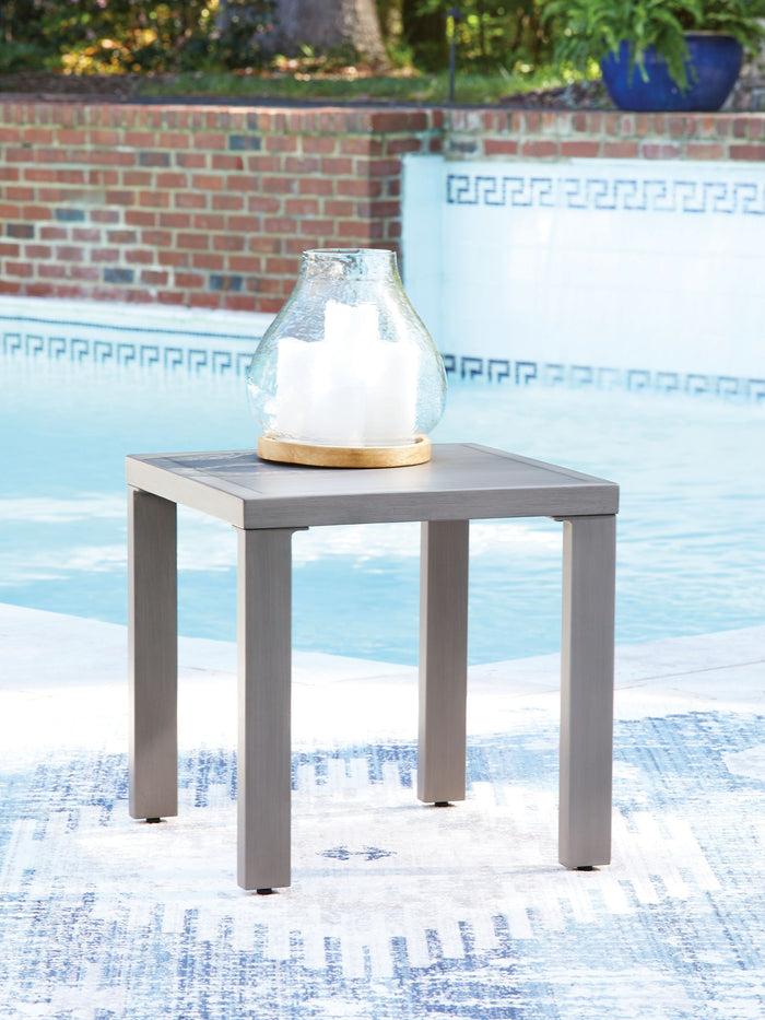Half Moon Beach - Square End Table - Gray - view 2