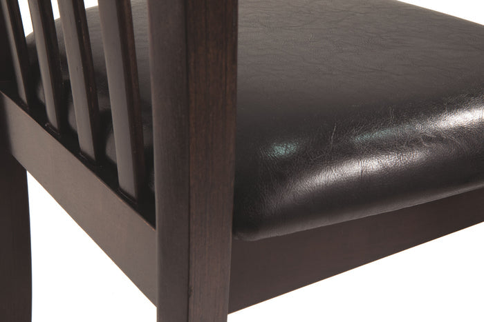 Hammis - Dark Brown - Dining UPH Side Chair (Set of 2) by Signature Design by Ashley® | Bel Furniture