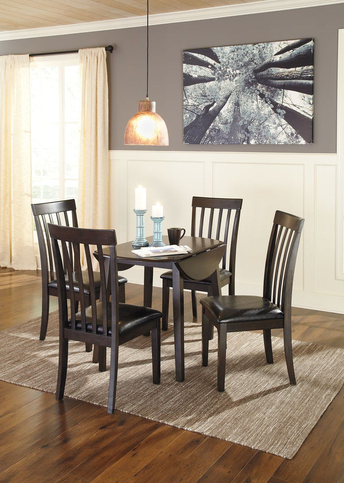 Hammis - Round Dining Drop Leaf Table Set by Signature Design by Ashley® | Bel Furniture