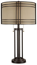 Hanswell - Metal Table Lamp - Dark Brown