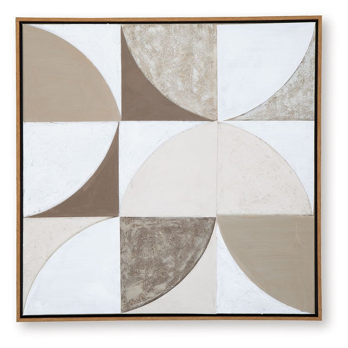 Harelman - Wall Art - Tan / Taupe / White - view 3