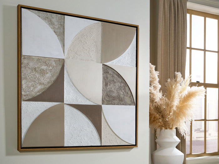 Harelman - Wall Art - Tan / Taupe / White - view 4