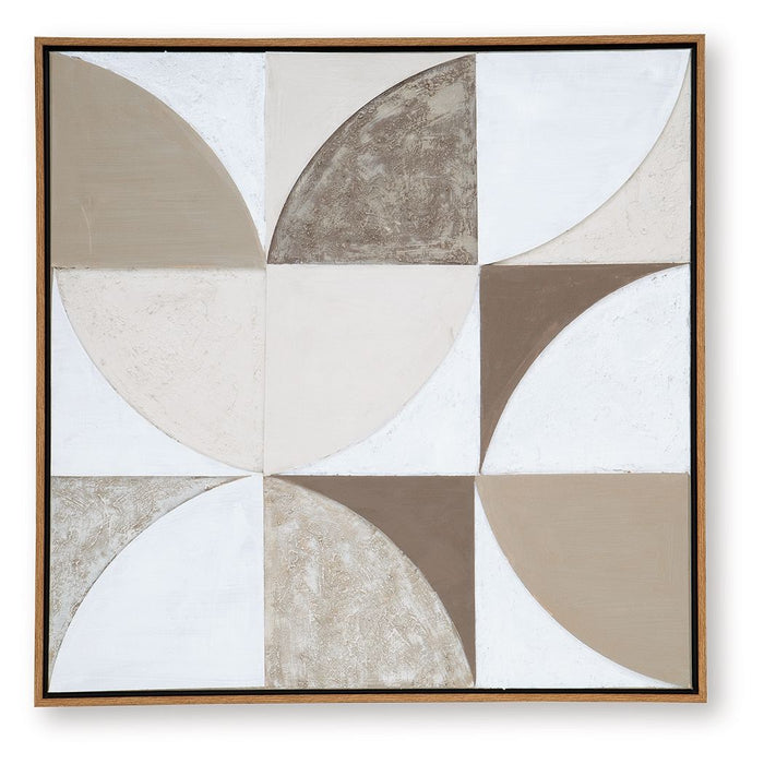 Harelman - Wall Art - Tan / Taupe / White - view 5